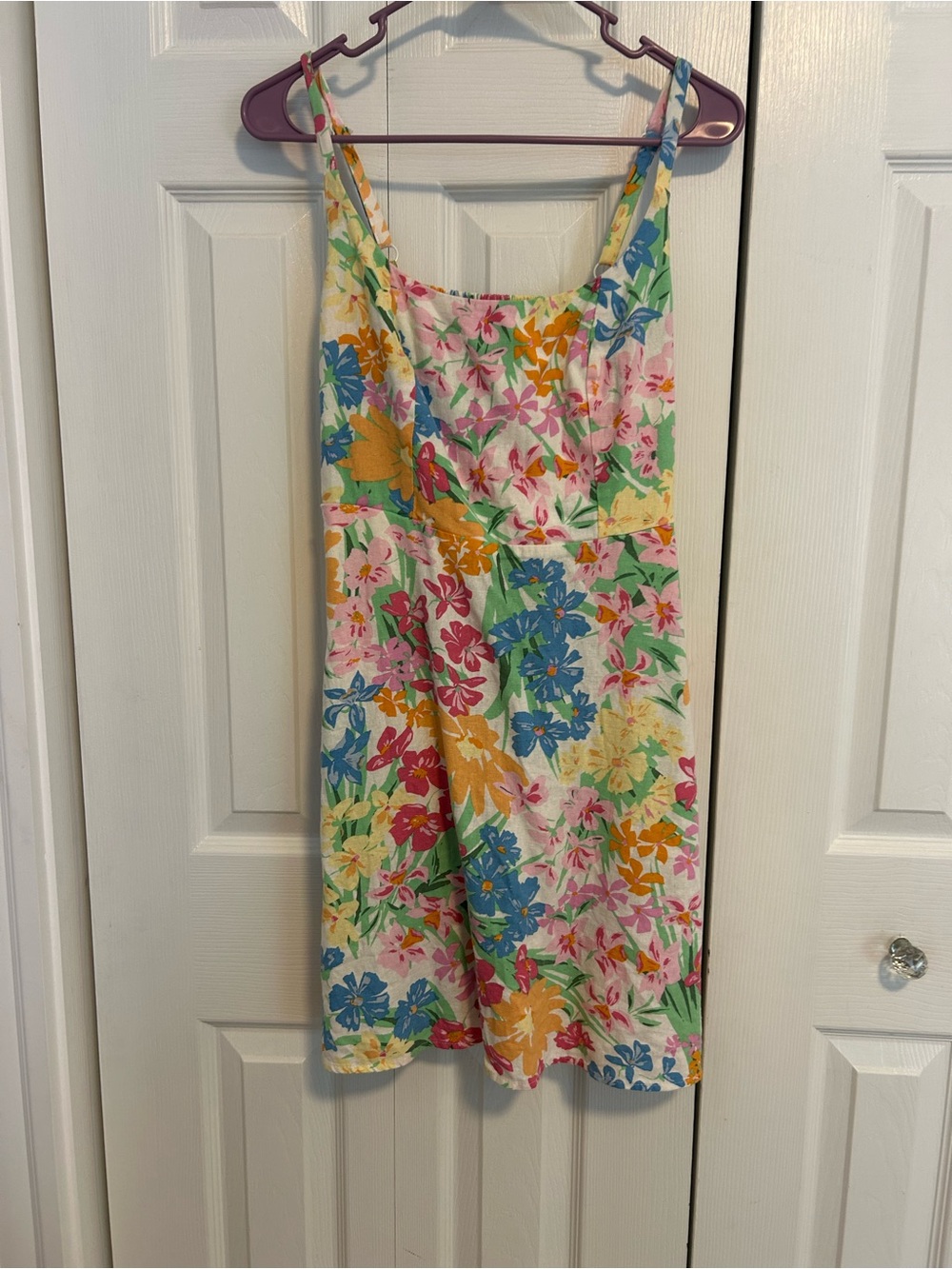 Old Navy Floral Strappy Sundress in Pink, Blue & Yellow